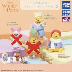 【2種類】くまのプーさん コスチュームフィギュアコレクション3 ガチャ①