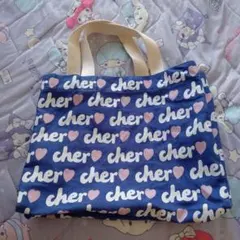 cher ♡ロゴ ハート柄 トートバッグ【即日発送】