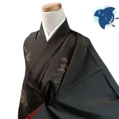 ☆1260 着物 袷 正絹 黒留袖 高島屋お誂え 五つ紋 花柄 鳥 - メルカリ