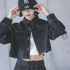 【美品】PAGEBOY ステッチワークショートジャケット