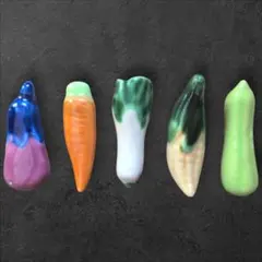 ❣️箸置きマニア集まれ❣️ 野菜箸置き 5種 可愛い 陶器