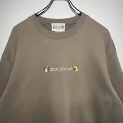 ZOODOG ズードッグ　スウェット　サイズL トレーナー　刺繍ロゴ　希少　古着