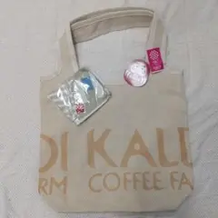 KALDI コーヒーファーム エコバッグ　もへじ手ぬぐいエコバッグ　セット