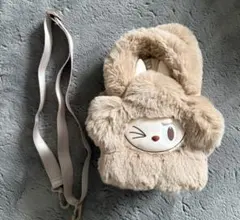 ラブブ　THE MONSTERS フラワーバッグ ショルダーバッグ ブラウン