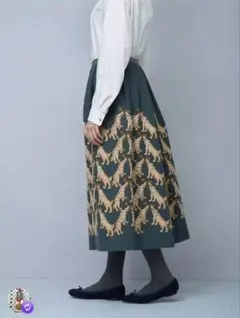 【新品】ミナペルホネン wolf & flower スカート