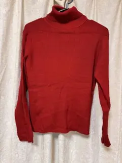 『McGREGOR』マックレガーのレッドタートルネックセーター Lサイズ