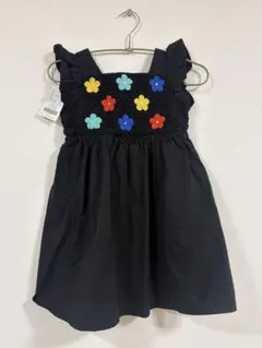 新品タグ付き　アプレレクール 花柄刺繍ワンピース110のサムネイル