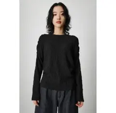 azul by moussy シャーリングギャザートップス