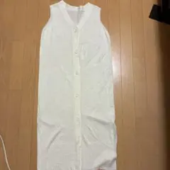 リエンダ　ロングベスト ワンピ　ホワイトのサムネイル