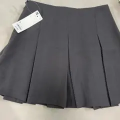 GU プリーツスカート Sサイズ グレー　ミニスカート