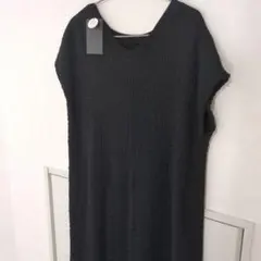 値下げ　タグ付き✨未使用✨ and it_ドビーテレコ2wayスリットワンピース