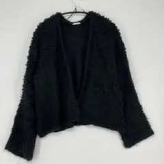 GU ジーユー ブラック オープンフロントカーディガン Mサイズ