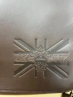 ブラウンレザー クラッチバッグ UKデザイン