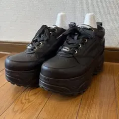 YOSUKE ヨースケ 厚底スニーカー レディース ブラック 23.5cm
