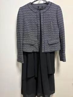 マタニティジャケット付き授乳用シフォンワンピース