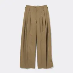 タックワイドパンツ チノパン