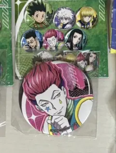HUNTER×HUNTER ヒソカ ミニブロマイド 缶バッチ セット