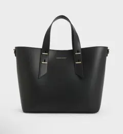 CHARLES & KEITH ダブルハンドルスラウチーバッグ