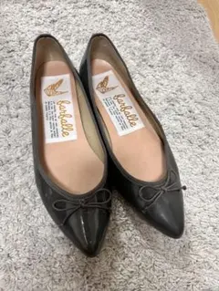 ファルファーレ バレエシューズ パンプス グレー 40