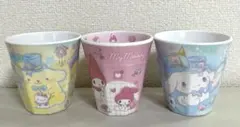 【新品・未使用】サンリオ メラミンカップ 3点セット