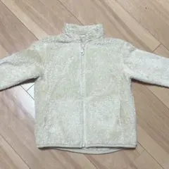 【美品】ユニクロ　ボア　フリース　コート　ベージュ　90