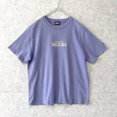 【人気カラー】 ディッキーズ 半袖 Tシャツ くすみパープル 刺繍 ロゴ Mのサムネイル