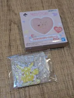 一番くじ　ポケモン　ピカチュウ　ハートプレート&メタルチャーム