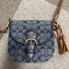 COACH シグネチャー 2way ショルダーバッグ バニティ デニム - メルカリ