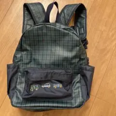 新品］familiar ファミリア リュック ネイビー チェック柄 キッズ