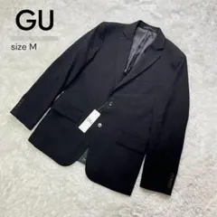 【新品タグ付き】GU ジーユー テーラードジャケットCL デザインスーツ 黒 M