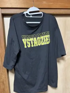 YSTAOZIE プリント 半袖 Tシャツ 黒