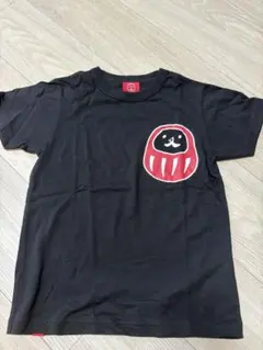 オジコ10Aだるま柄 Tシャツ ブラックのサムネイル