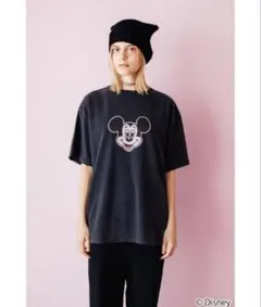 ミッキーマウス プリント Tシャツ
