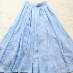 anuans 雪紡蓬蓬裙 藍色 條紋 魚尾