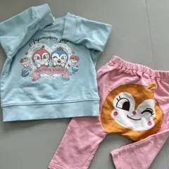 トレーナー　ズボン　アンパンマン　ドキンちゃん　コキンちゃん　80 2点セット