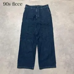 90s FICCE JEANS デニム ワイドパンツ 極太 DM1409のサムネイル