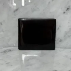 dunhill ダンヒル 二つ折り財布 ブラウン エナメル 本革 札入れ