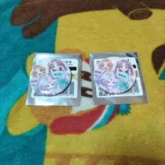 2個【あんな　みくる　ポチタン】【バッジ】名探偵プリキュア！　極楽湯　缶バッチ