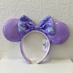 新品！ 海外 ディズニー カチューシャ ラプンツェル ミニー パープル wl1のサムネイル