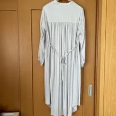 【未使用】ROSE BUD リボンベルト付 フレア シャツドレス　フリーサイズ