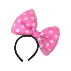 ディズニー ミニー 水玉 リボン カチューシャ