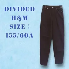 H&M 黒 ブラックデニムパンツ デニム ジーンズ 155/60A S