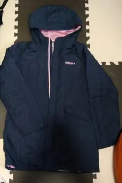 adidas NEO LABEL ダウンジャケット ネイビー/ピンク