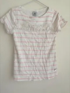 petitbateau プチバトー　ボーダーTシャツ　フリル　5ans 110