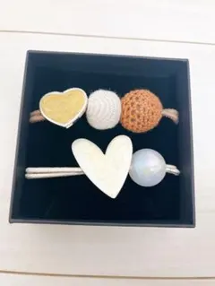 最終値下げ❣️ヘアゴム おしゃれ 大人 シンプル ヘアアクセサリー飾りつき