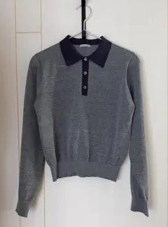 ＜Steven Alan＞リンガー ポロニット MD.GRAY／FREE