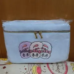 エスターバニー プラチナムザッカふわふわバニティポーチ 水色