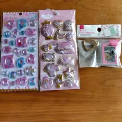 〈正規品〉マイメロディ　ウォーターインシール　キラキラカプセルシール　3つセット