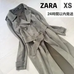 ZARA BASIC ザラベーシック ロングコート カーキ　レディース　上着
