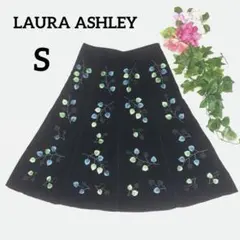 LAURA ASHLEY 刺繍入りフレアスカート サイズ7
